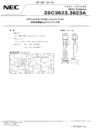 Datasheet 2SC3623 производства NEC